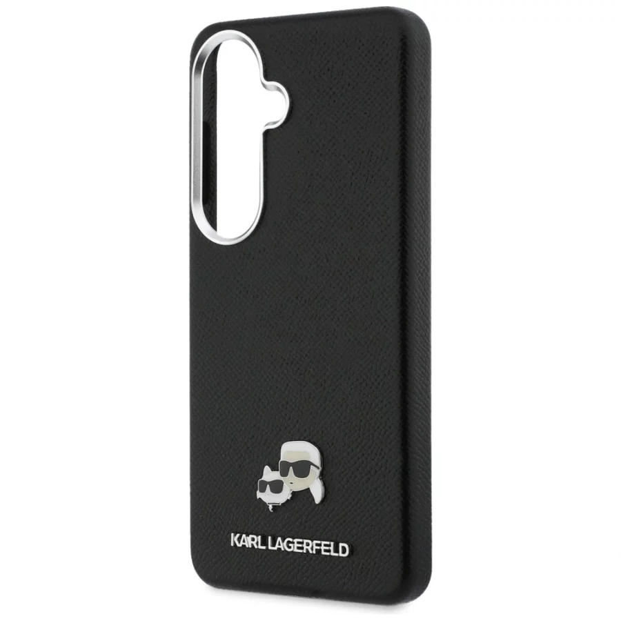 Etui Karl Lagerfeld Saffiano KC Metal    Logo MagSafe do Samsung Galaxy S26 czarny