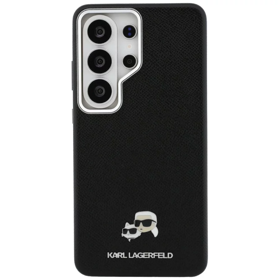 Etui Karl Lagerfeld Saffiano KC Metal Logo MagSafe na Samsung Galaxy S26 Ultra - czarne
