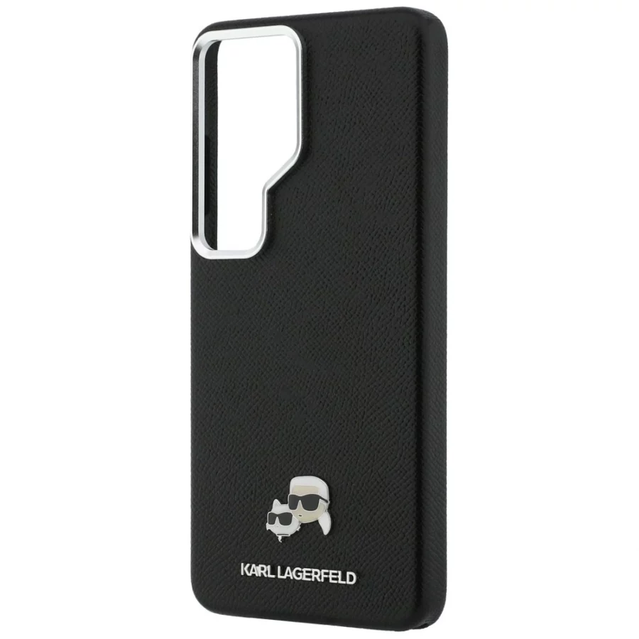 Etui Karl Lagerfeld Saffiano KC Metal Logo MagSafe na Samsung Galaxy S26 Ultra - czarne