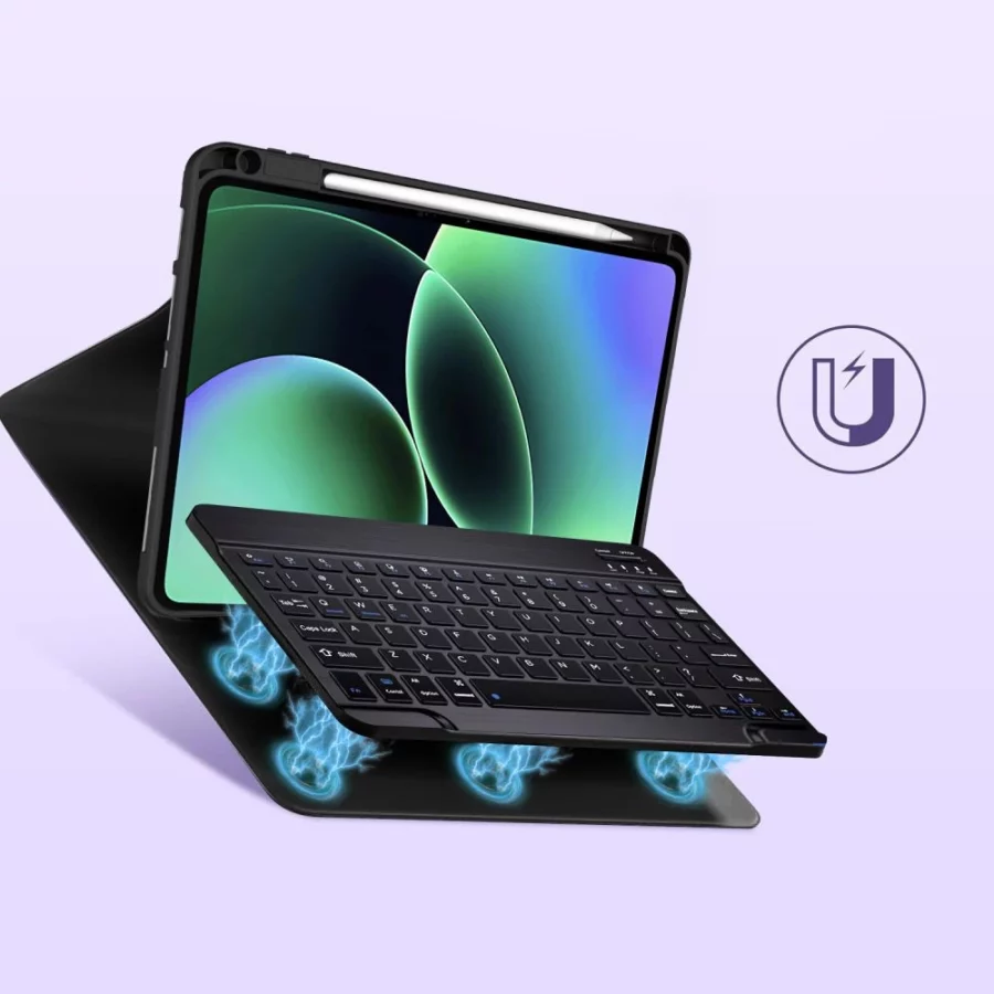Etui Tech-Protect SC Pen + Keyboard na Xiaomi Pad 11.2" 7 / 7 Pro / 8 / 8 Pro - czarne