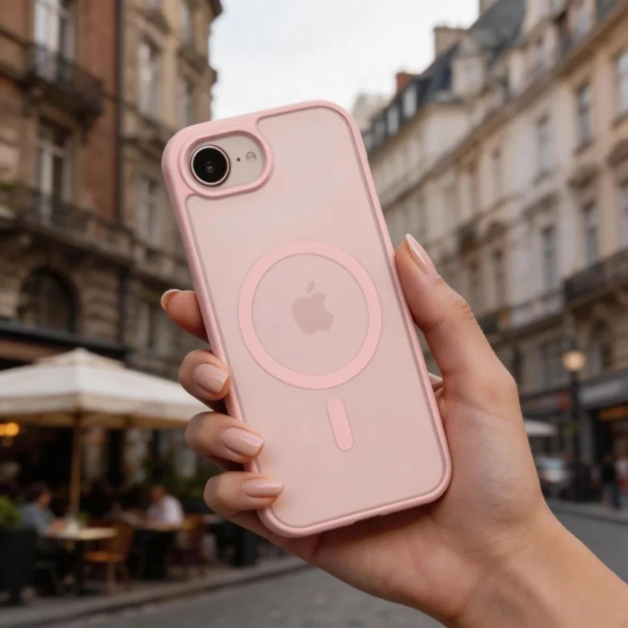 Etui Tech-Protect BasicMag MagSafe na iPhone 16e / 17e - różowe matowe