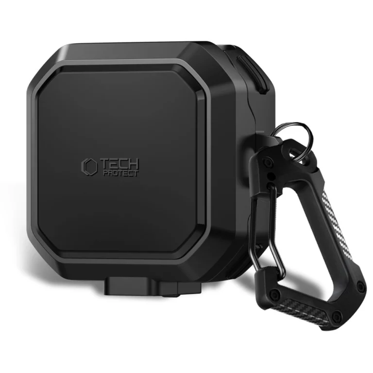 Etui Tech-Protect Carbonox MagSafe na Samsung Galaxy Buds 4 / 4 Pro - czarne