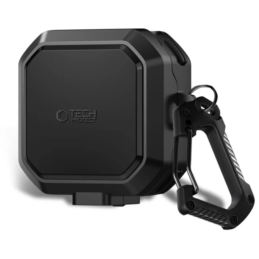 Etui Tech-Protect Carbonox MagSafe na Samsung Galaxy Buds 4 / 4 Pro - czarne