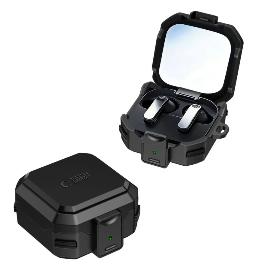 Etui Tech-Protect Carbonox MagSafe na Samsung Galaxy Buds 4 / 4 Pro - czarne