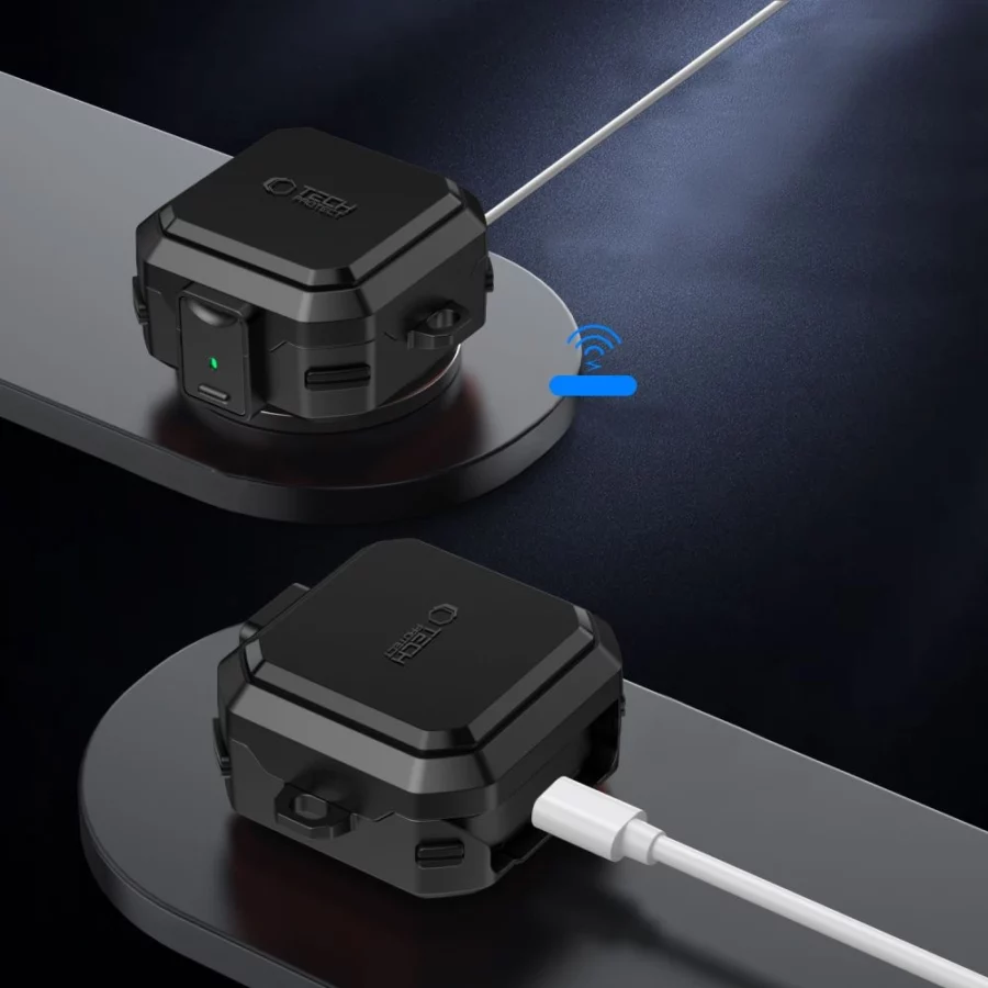 Etui Tech-Protect Carbonox MagSafe na Samsung Galaxy Buds 4 / 4 Pro - czarne
