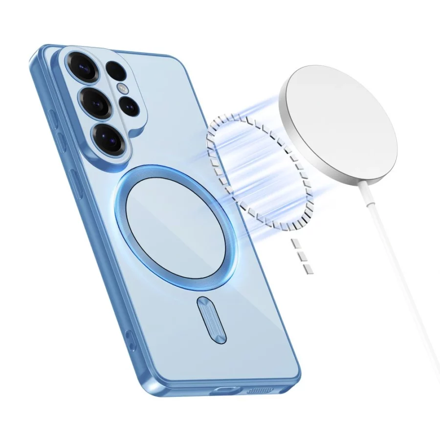 Etui Tech-Protect MagFlex na Samsung Galaxy S26 Ultra - przezroczysto-niebieskie