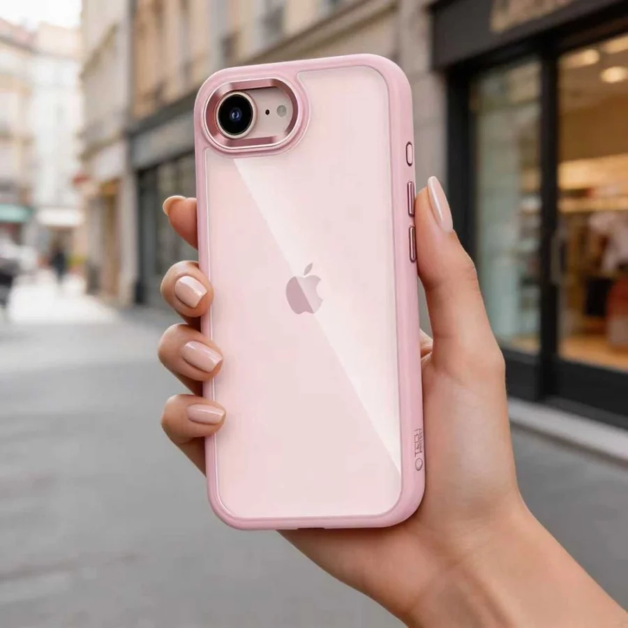 Etui Tech-Protect Magmat na iPhone 16e / 17e - przezroczysto-różowe