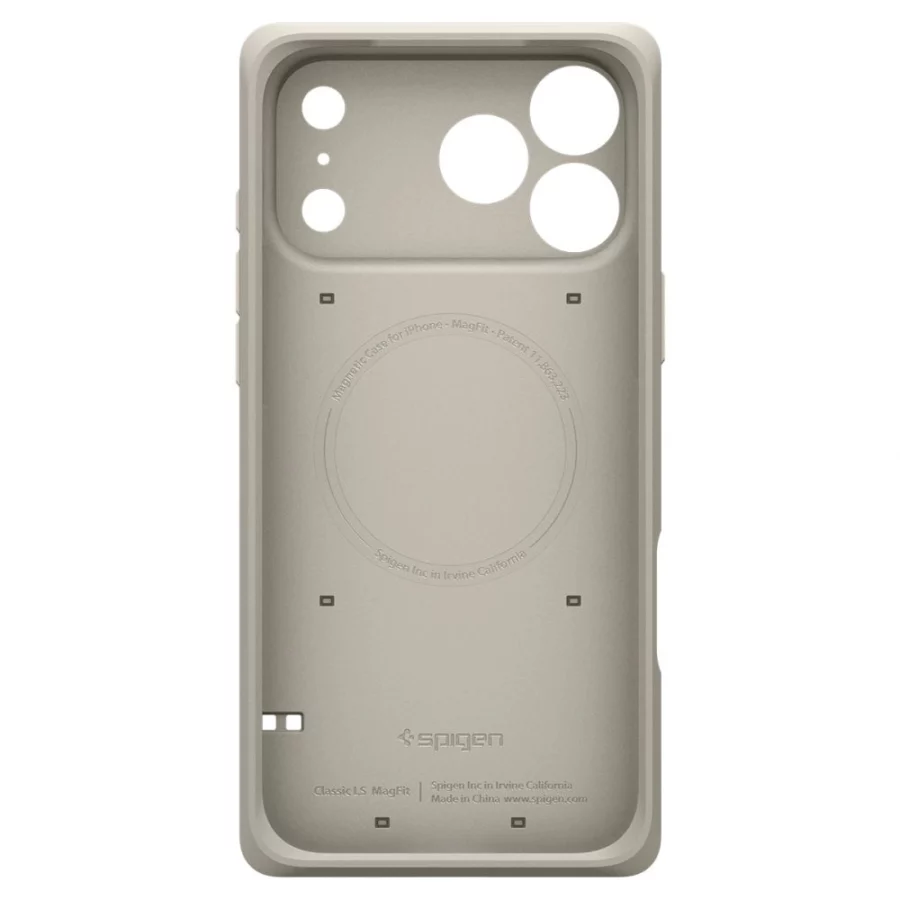 Etui Spigen Classic LS MagSafe na iPhone 17 Pro - beżowe