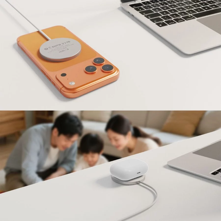 Ładowarka bezprzewodowa Tech-Protect A50 MagSafe 25W QI2.2 - biała
