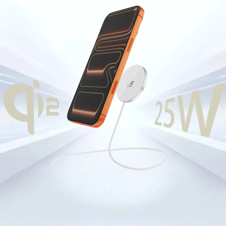 Ładowarka bezprzewodowa Tech-Protect A50 MagSafe 25W QI2.2 - biała