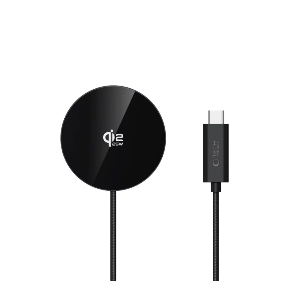 Ładowarka bezprzewodowa Tech-Protect A50 MagSafe 25W QI2.2 - czarna