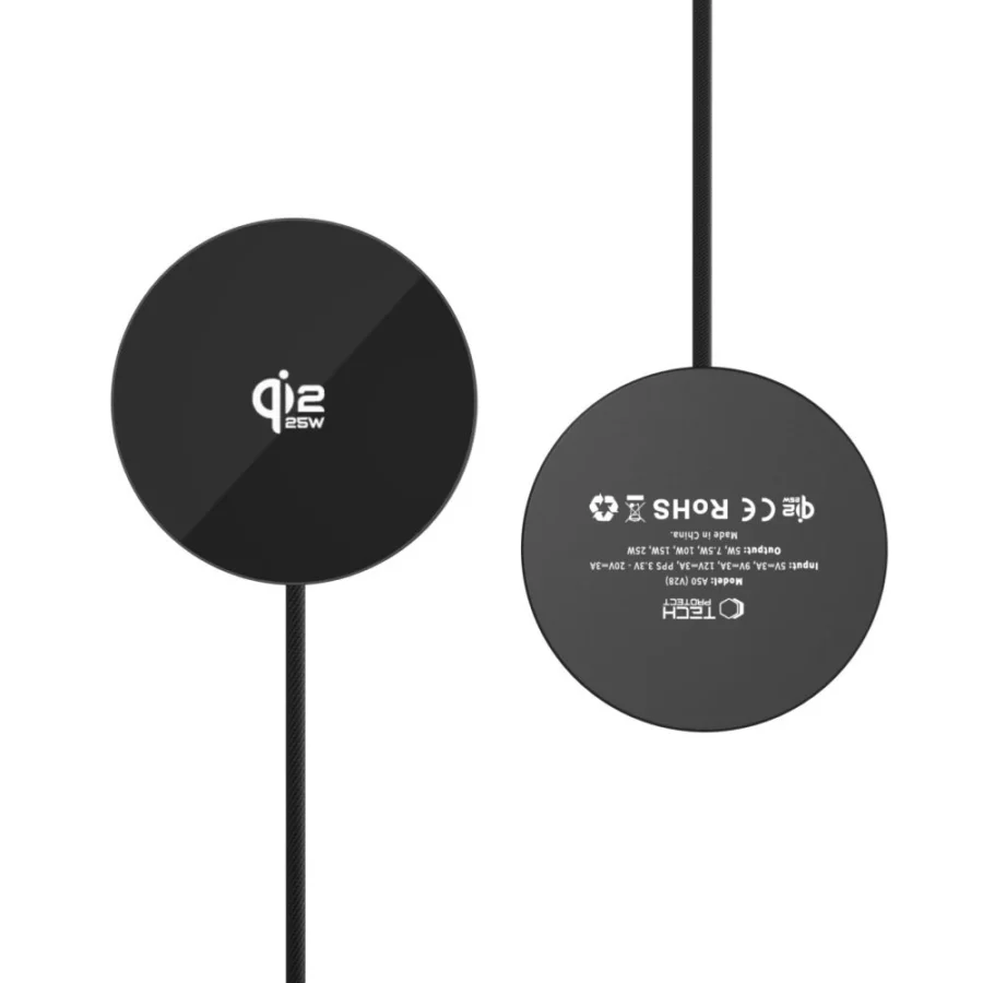 Ładowarka bezprzewodowa Tech-Protect A50 MagSafe 25W QI2.2 - czarna