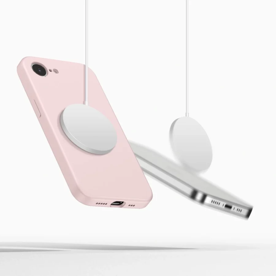 Etui Tech-Protect Silicone MagSafe na iPhone 16e / 17e - różowe