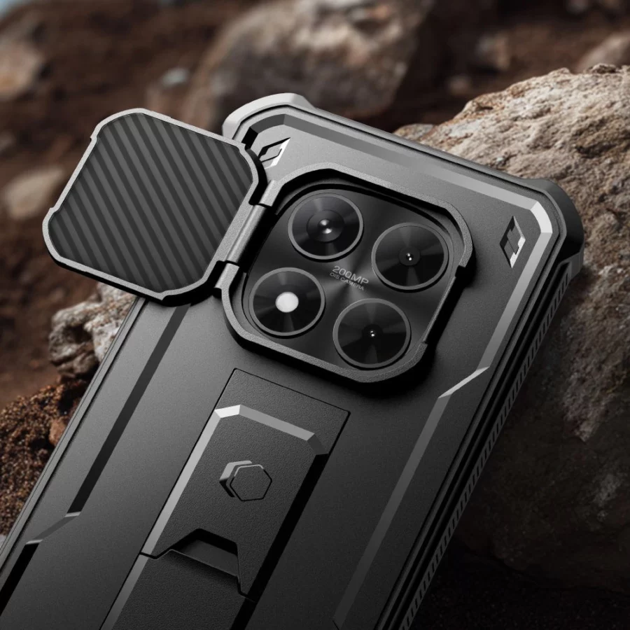Etui Tech-Protect Kevlar Cam+ 2-set na Xiaomi Redmi Note 15 Pro 5G - czarne