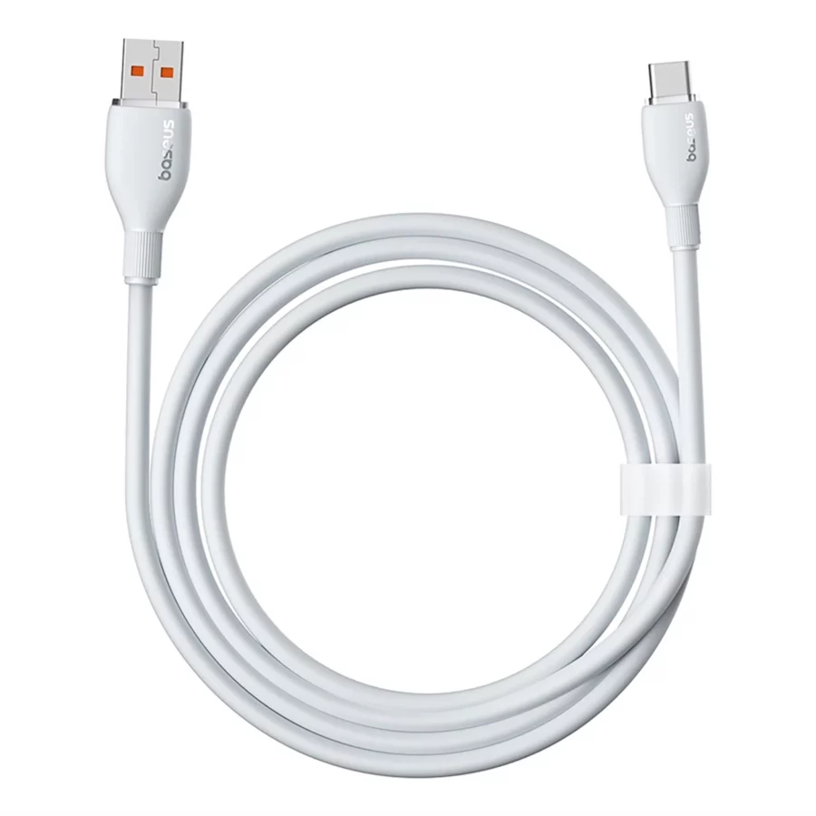 Kabel Baseus Pudding 100W USB-A - USB-C 1,2m - biały