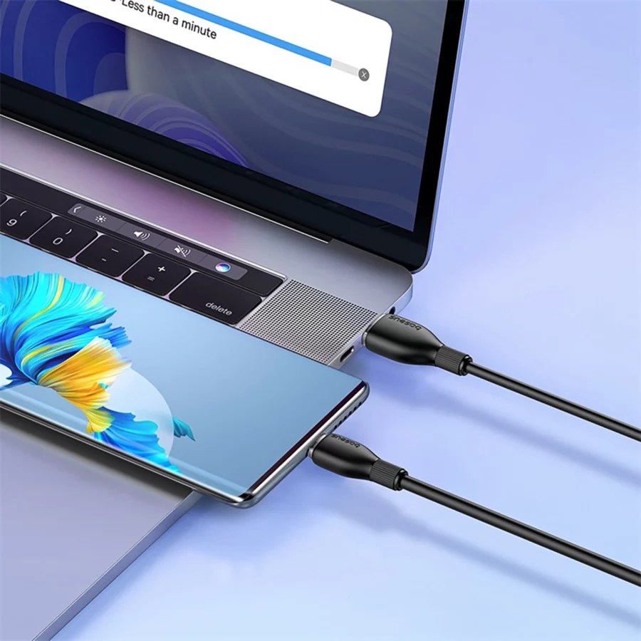 Kabel Baseus Pudding 100W USB-A - USB-C 1,2m - czarny