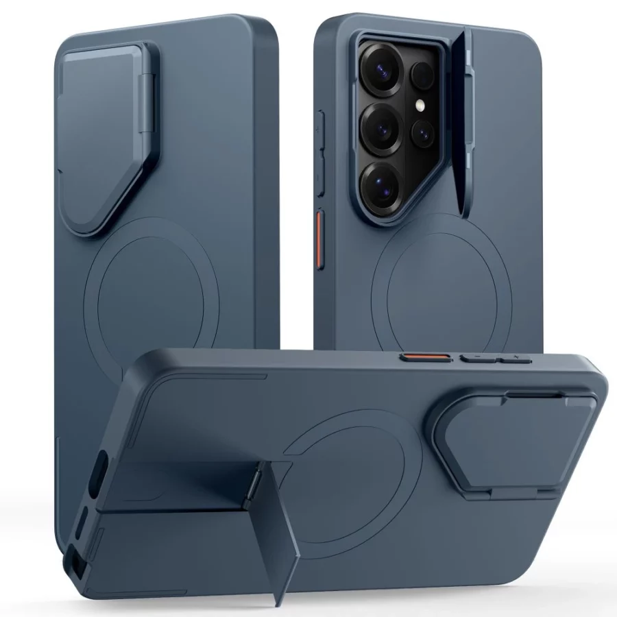 Etui Tech-Protect Kevlar Aura MagSafe na Samsung Galaxy S26 Ultra - granatowe