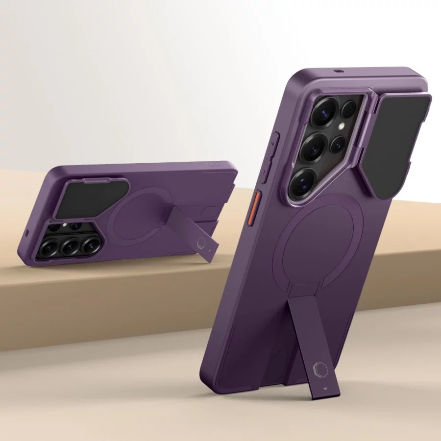 Etui Tech-Protect Kevlar Aura MagSafe na Samsung Galaxy S26 Ultra - fioletowe