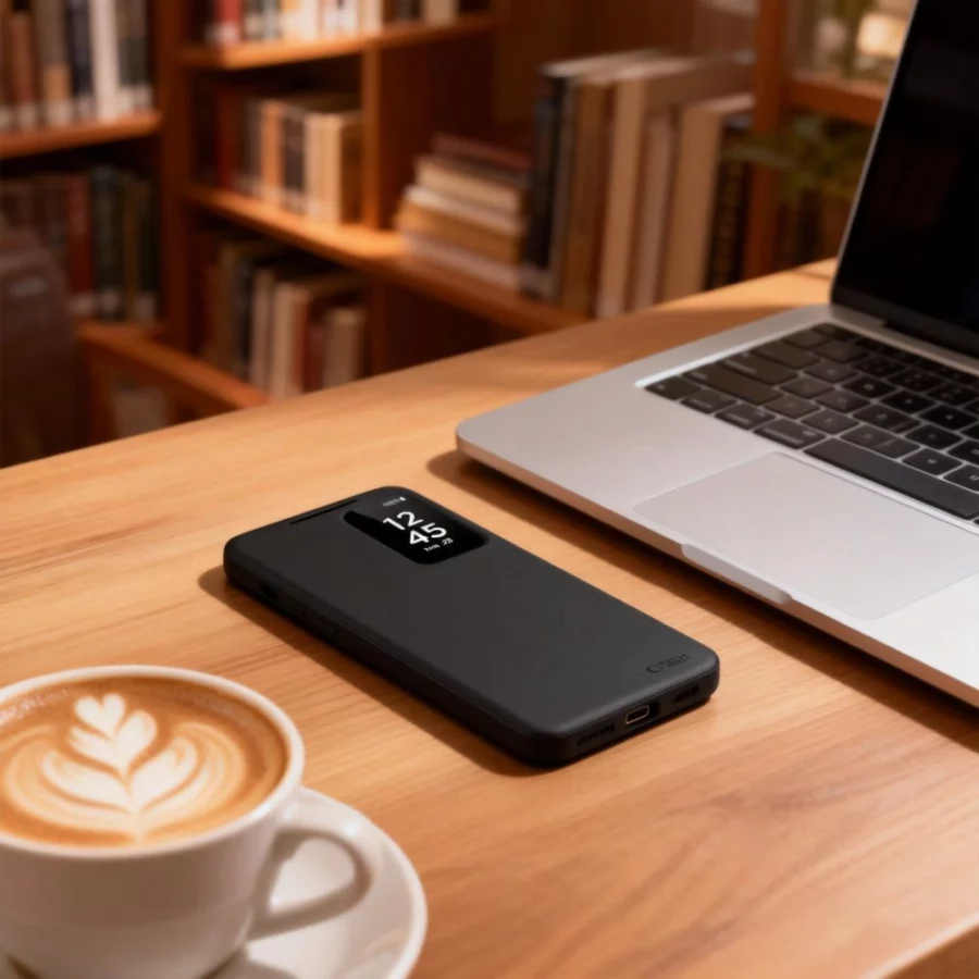 Etui Tech-Protect Smart Wallet na Samsung Galaxy A57 5G - czarne matowe