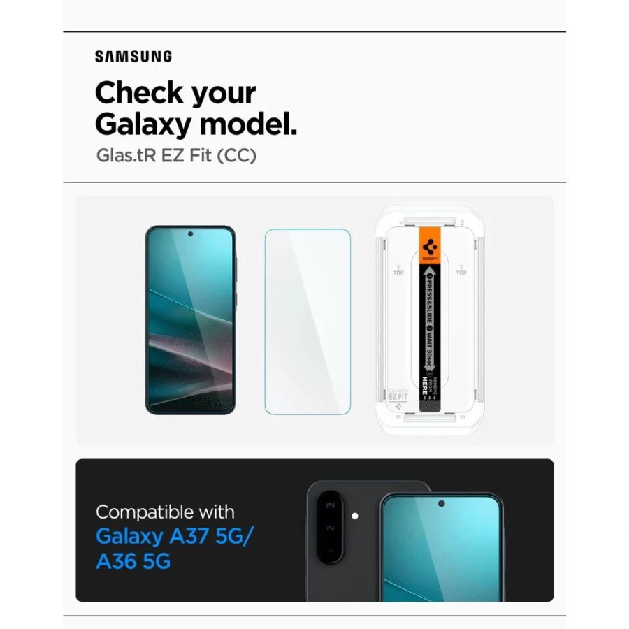 Szkło hartowane Spigen Glas.tR EZ Fit na Samsung Galaxy A36 / A37 5G