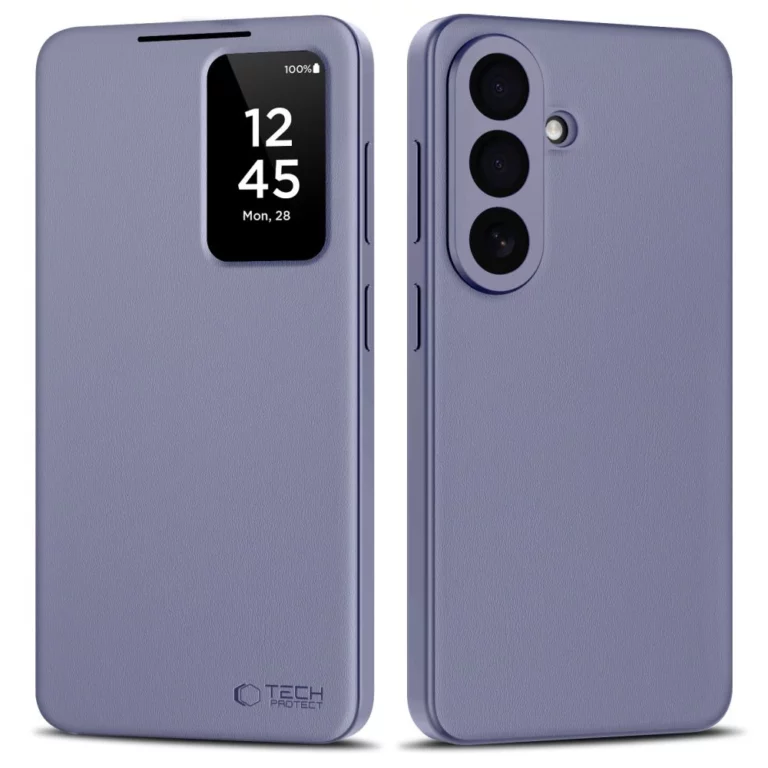 Etui Tech-Protect Smart Wallet na Samsung Galaxy A57 5G - fioletowe