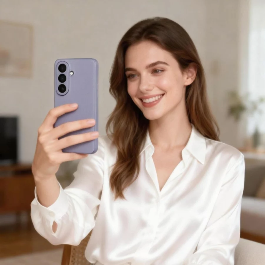 Etui Tech-Protect Smart Wallet na Samsung Galaxy A57 5G - fioletowe