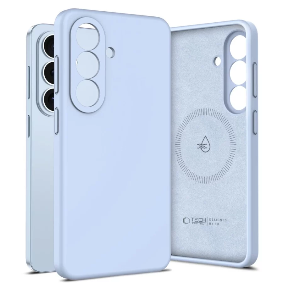 Etui Tech-Protect Silicone MagSafe na Samsung Galaxy S26 - niebieskie