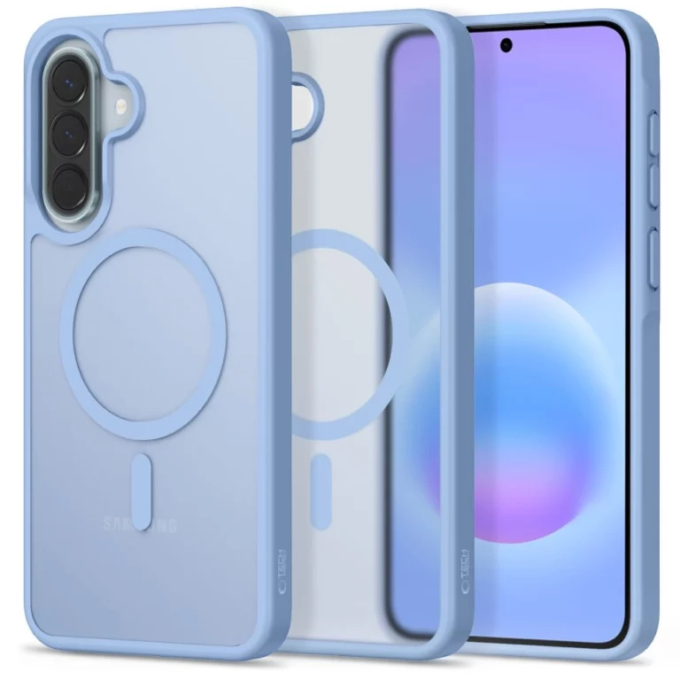 Etui Tech-Protect Magmat MagSafe na Samsung Galaxy A57 5G - niebieskie matowe