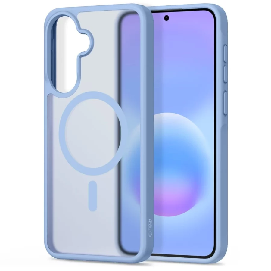 Etui Tech-Protect Magmat MagSafe na Samsung Galaxy A57 5G - niebieskie matowe