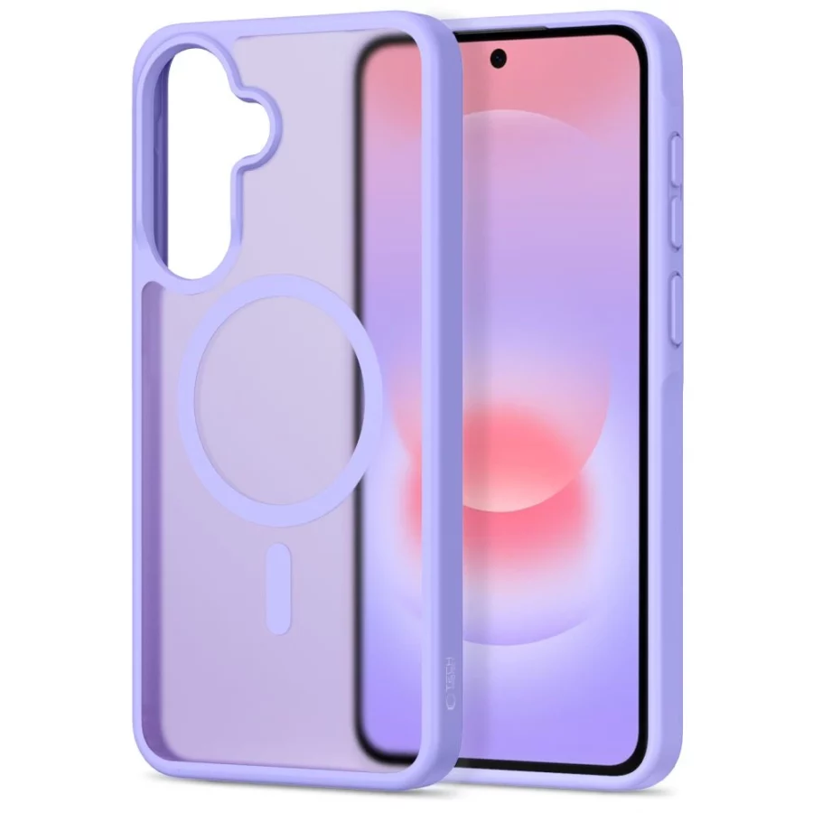 Etui Tech-Protect Magmat MagSafe na Samsung Galaxy A36 / A56 / A37 5G - fioletowe matowe