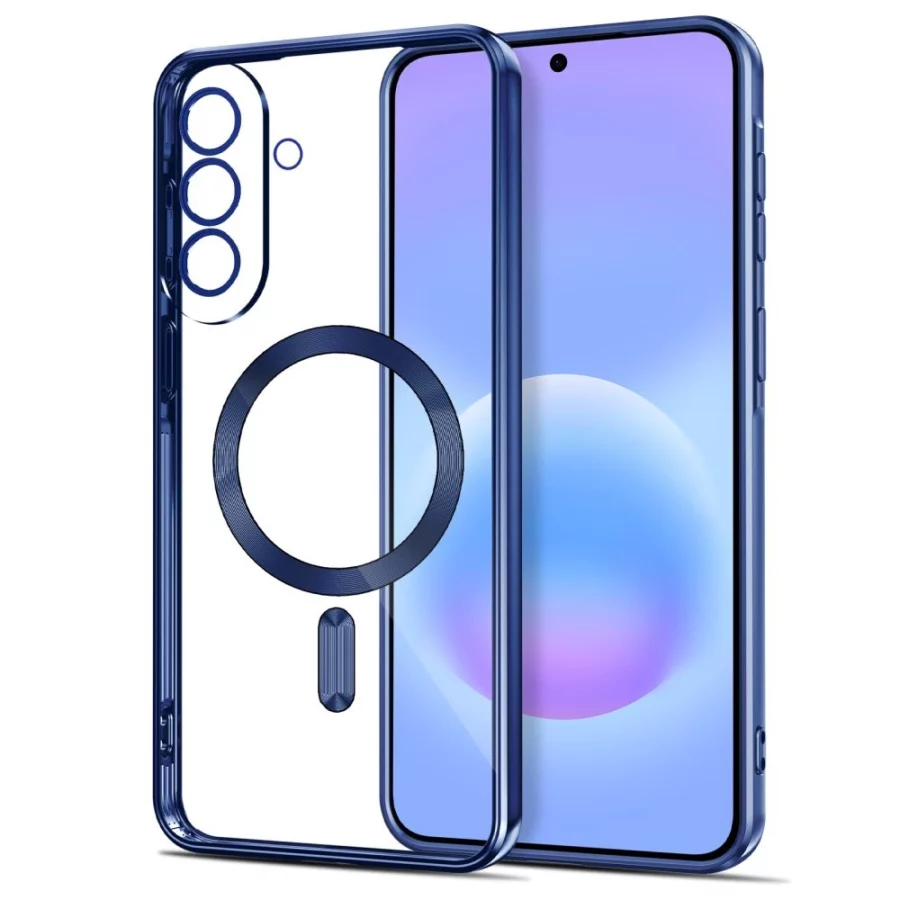 Etui Tech-Protect MagFlex MagSafe na Samsung Galaxy A57 5G - przezroczysto-niebieskie