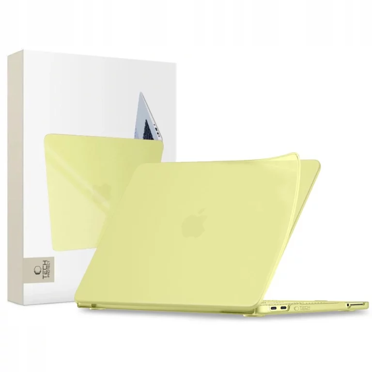 Etui Tech-Protect Softshell na MacBook Neo 13 2026 - żółte matowe