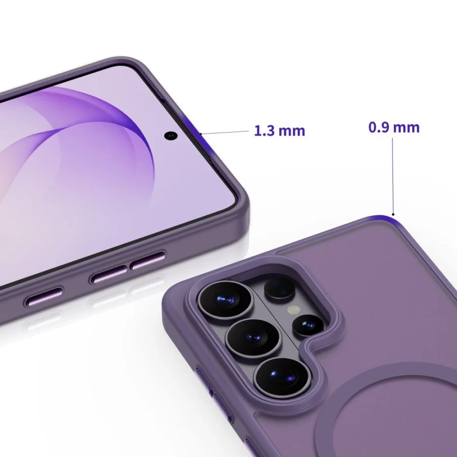 Etui Tech-Protect Magmat MagSafe na Samsung Galaxy S26 Ultra - fioletowe matowe