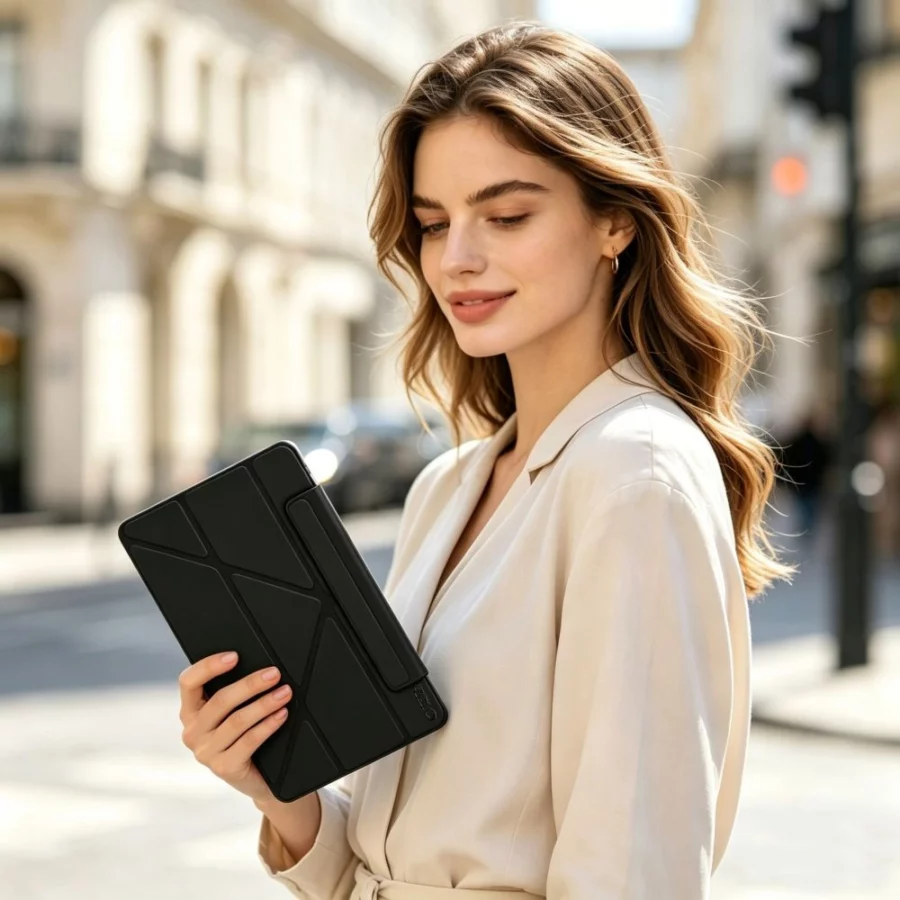 Etui Tech-Protect SC Pen Origami na iPad 10.9" 2022 / 2025 - czarne