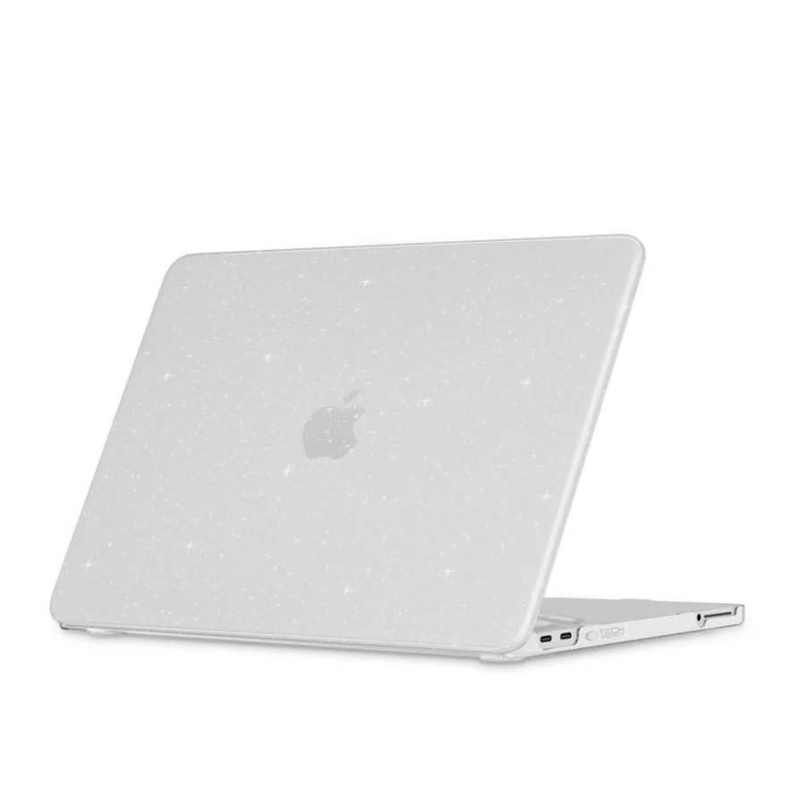 Etui Tech-Protect SmartShell na MacBook Neo 13" 2026 -przezroczysto-brokatowe