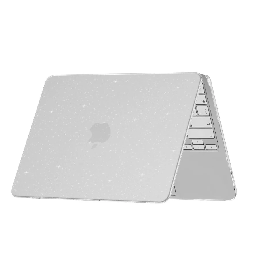Etui Tech-Protect SmartShell na MacBook Neo 13" 2026 -przezroczysto-brokatowe