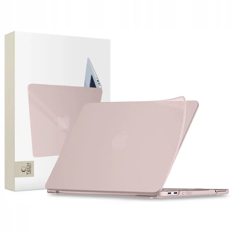 Etui Tech-Protect Softshell na MacBook 13" 2026 - różowe matowe