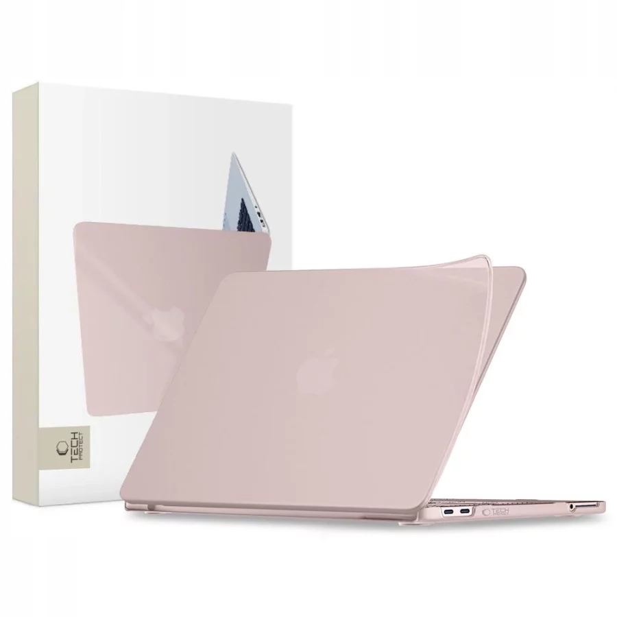 Etui Tech-Protect Softshell na MacBook 13" 2026 - różowe matowe