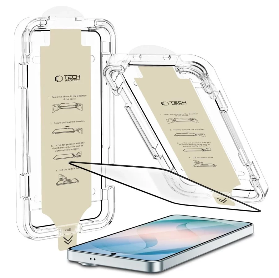 Szkło antyrefleksyjne Tech-Protect Quick Set AR+ na Samsung Galaxy S26 + - czarne