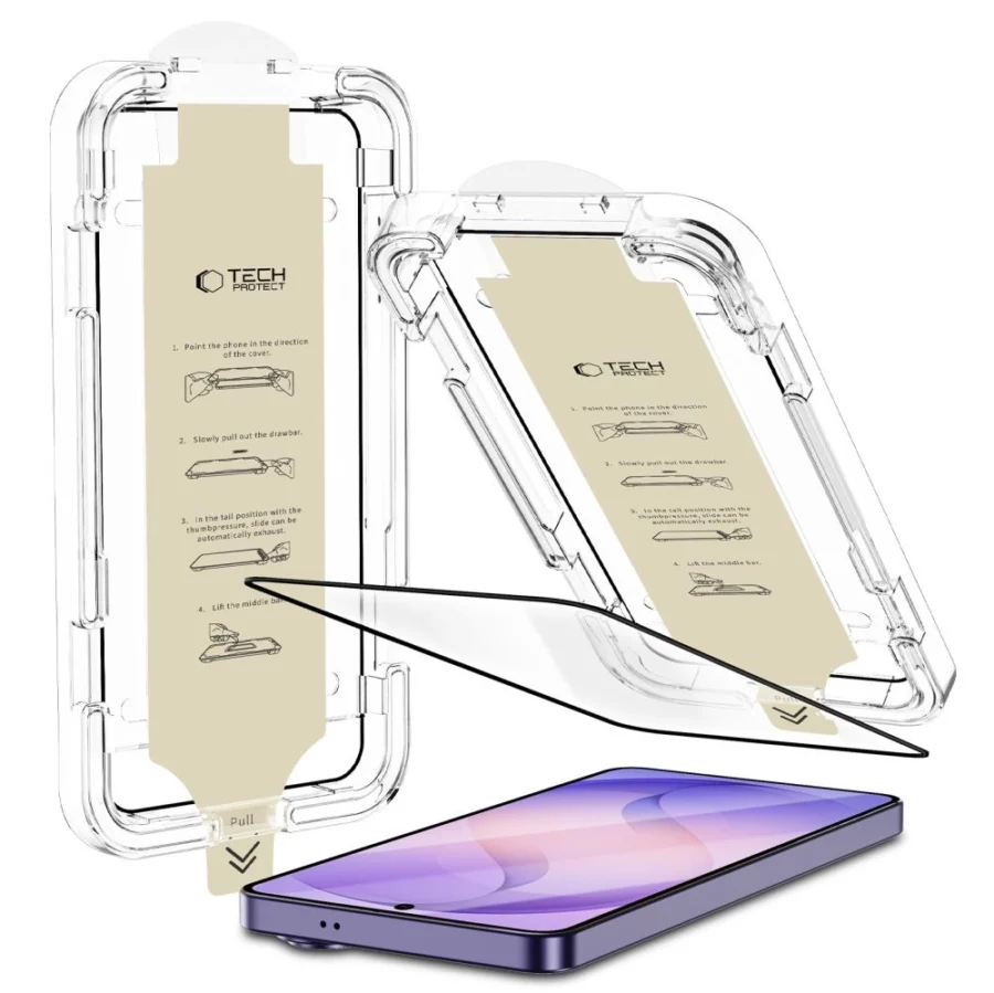 Szkło antyrefleksyjne Tech-Protect Quick Set AR+ na Samsung Galaxy S26 Ultra - czarne
