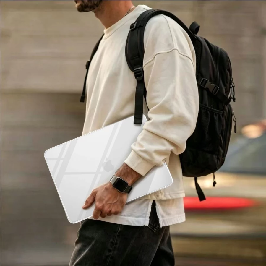 Etui Tech-Protect Softshell na MacBook Air 15" 2023 / 2024 / 2025 / 2026 - przezroczyste