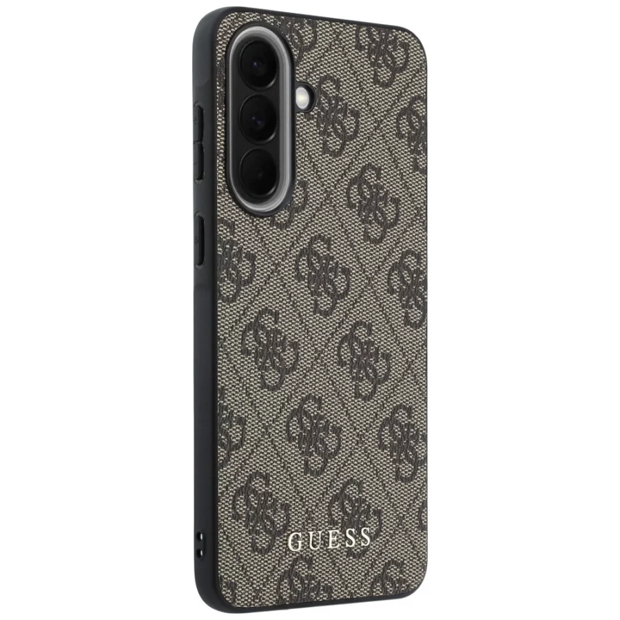 Etui Guess 4G Charm na Samsung Galaxy A57 5G - brązowe