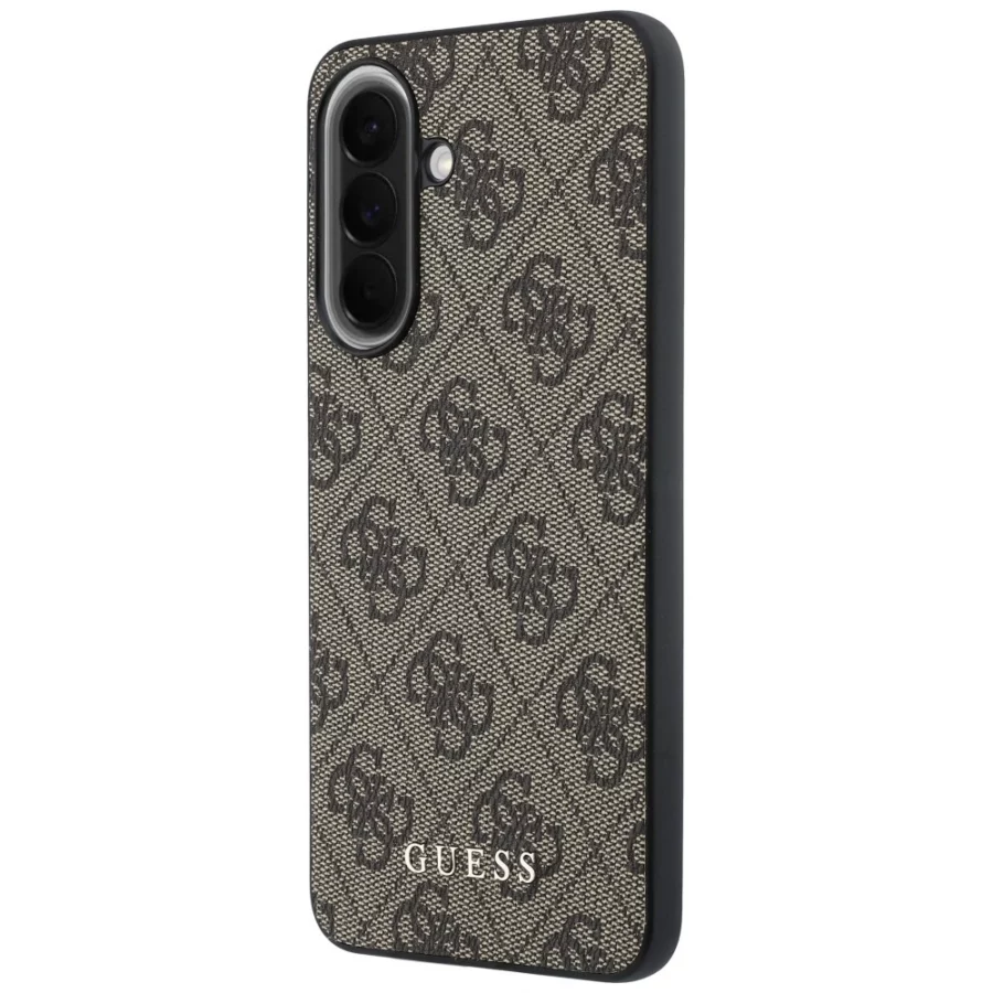 Etui Guess 4G Classic na Samsung Galaxy A57 5G - brązowe