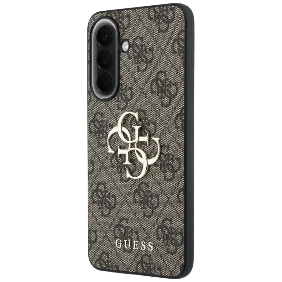 Etui Guess Leather 4G Metal Logo na Samsung Galaxy A37 5G - brązowe