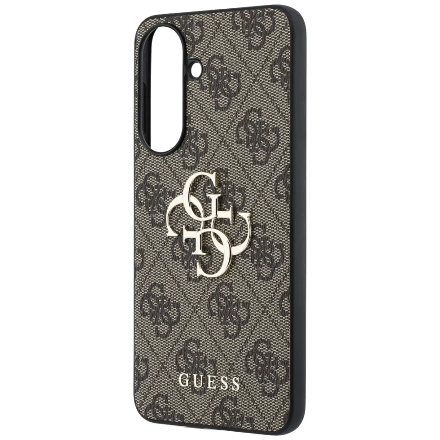 Etui Guess Leather 4G Metal Logo na Samsung Galaxy A37 5G - brązowe