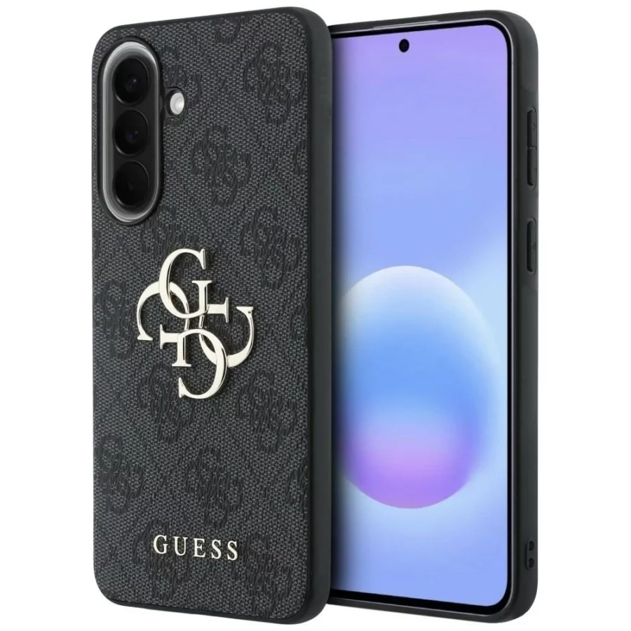 Etui Guess Leather 4G Metal Logo na Samsung Galaxy A37 5G - czarne
