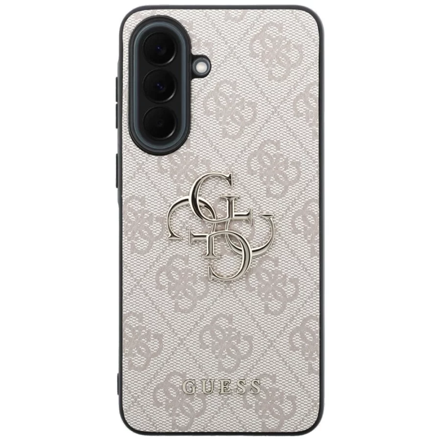 Etui Guess Leather 4G Metal Logo na Samsung Galaxy A37 5G - różowe