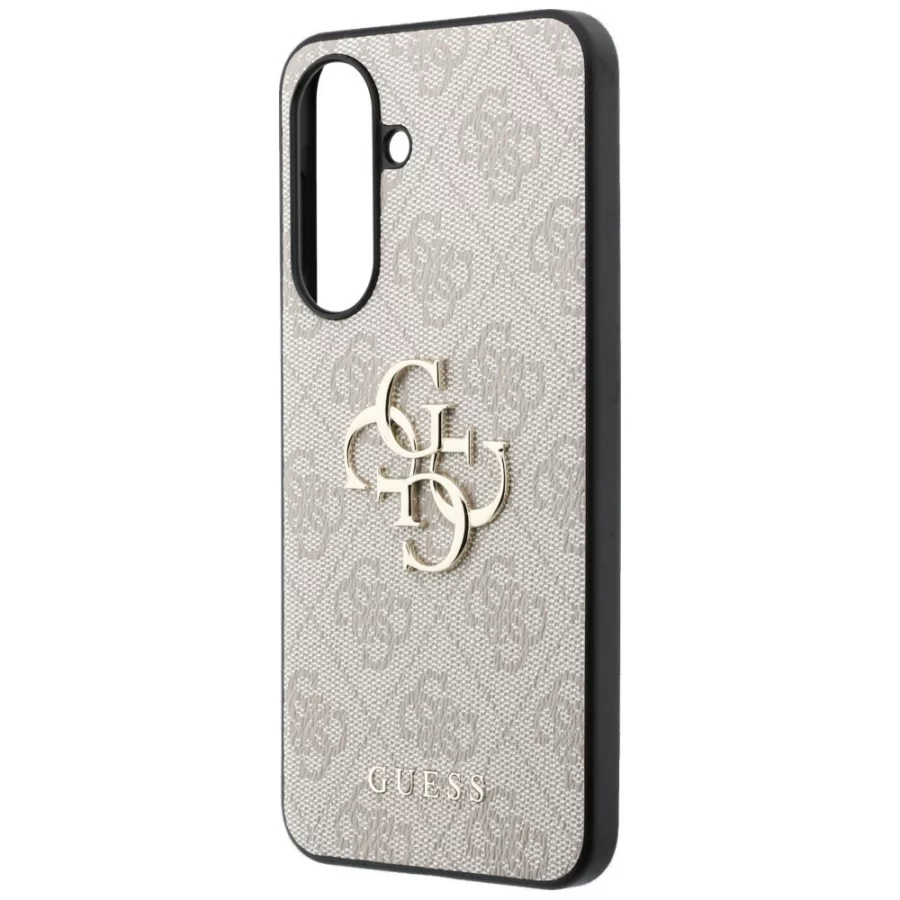 Etui Guess Leather 4G Metal Logo na Samsung Galaxy A57 5G - różowe