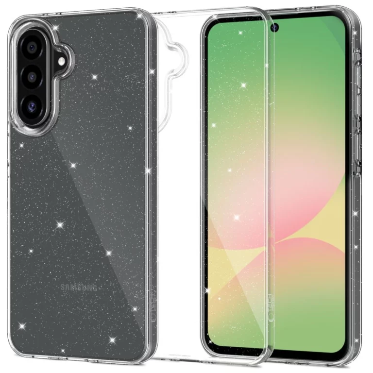 Etui Tech-Protect FlexAir na Samsung Galaxy A27 5G  - przezroczysto-brokatowe