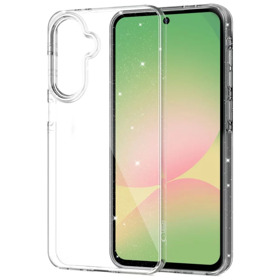 Etui Tech-Protect FlexAir na Samsung Galaxy A27 5G  - przezroczysto-brokatowe